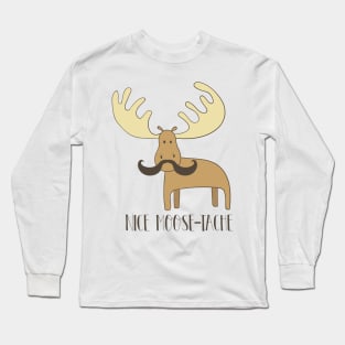 Moosetache Long Sleeve T-Shirt